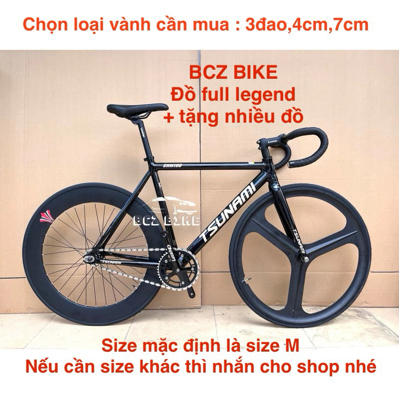 xe đạp fixed gear tsunami snm100 chính hãng