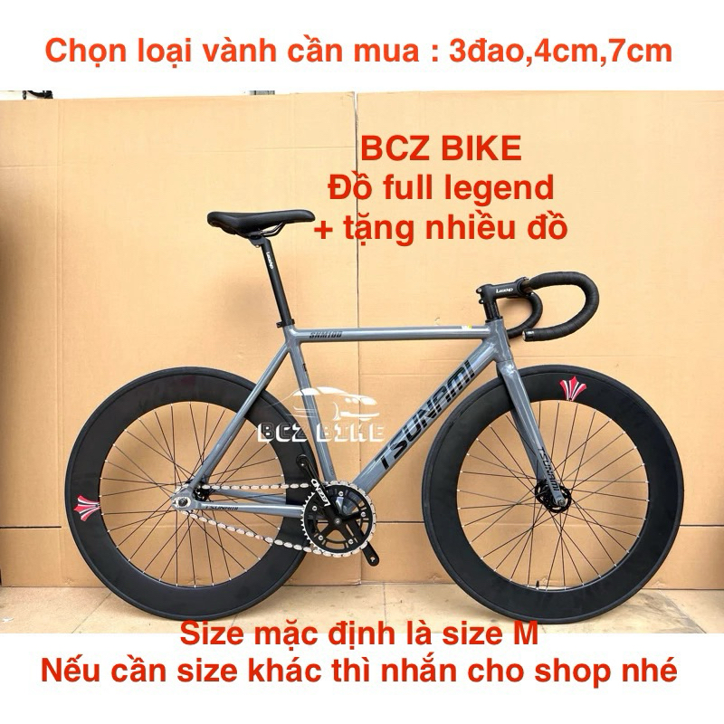 xe đạp fixed gear Tsunami snm100 ( hàng chính hãng)
