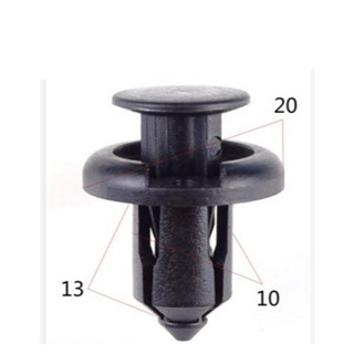 Bộ 100 Chốt nút nhựa, vít nở 10mm phù hợp cho gắn cản, chắn bùn, lòng vè, Capo trên xe ô tô - Hàng chất lượng