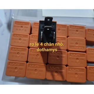 com bo 10 rơ le  5 chân ,4 chân 40a ( BÉ MÀU CAM XỊN UUS)