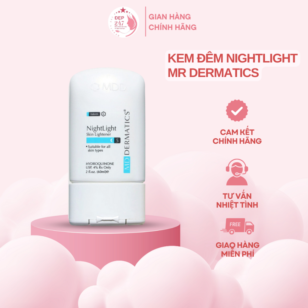 [CHÍNH HÃNG] Kem đêm Nightlight MD Dermatics 60ml