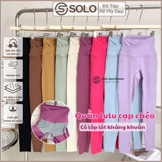 Quần Legging Tập Gym Yoga Pilates Cạp Chéo Nâng Mông Thể Thao Poly Siêu Co Giãn 𝙎𝙤𝙡𝙤 𝙎𝙥𝙤𝙧𝙩𝙨𝙬𝙚𝙖𝙧 2653
