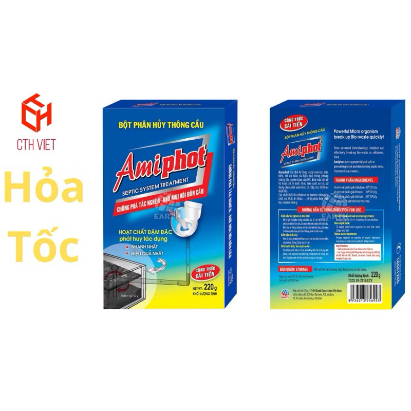 Bột phân huỷ thông cầu Amiphot 220g