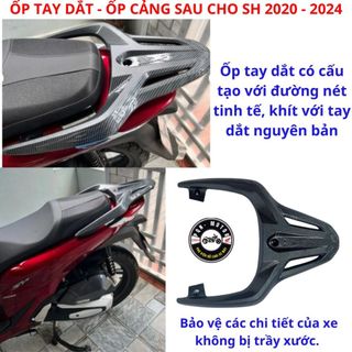 Ốp Tay Dắt Carbon Sh 2024 - 2020, SH 2017-2019, Sh 2012 - 2016 Nhựa ABS Cao Cấp