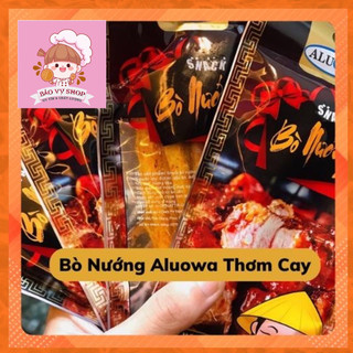  5 Gói Snack Bò Nướng Aluowa ⭐FREESHIP⭐Thơm Cay Tuổi Thơ 