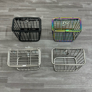 Rổ xe inox titan đa năng size 22x14x12