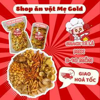 Snack tá lả thập cẩm, bánh quẩy sấy giòn bim mix 8-10 vị ngẫu nhiên tuyển chọn