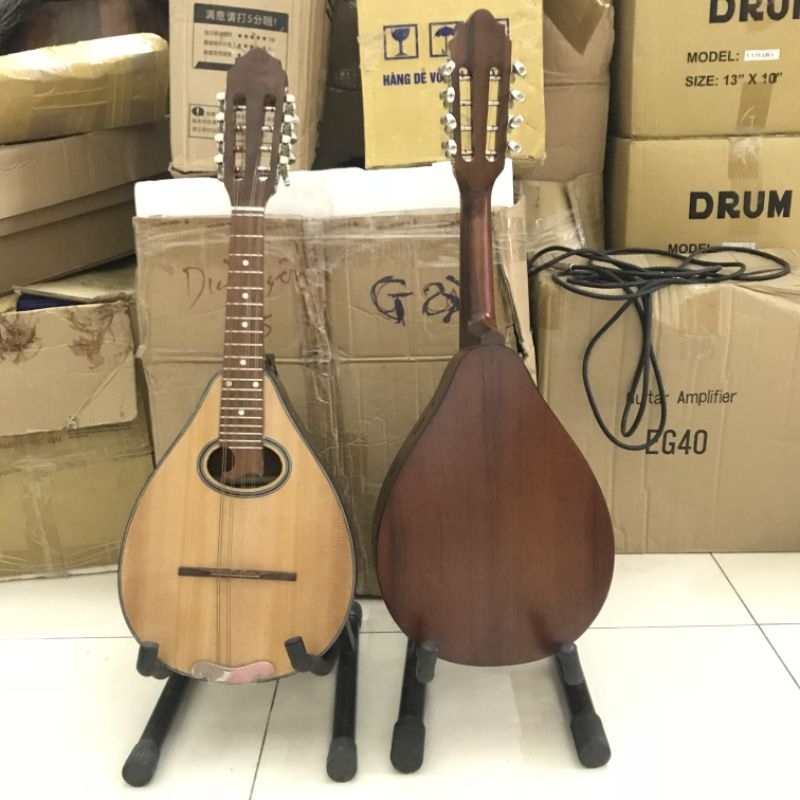 Đàn Măng đô lin gỗ hồng đào ( tăng bao đàn , phím gãy)