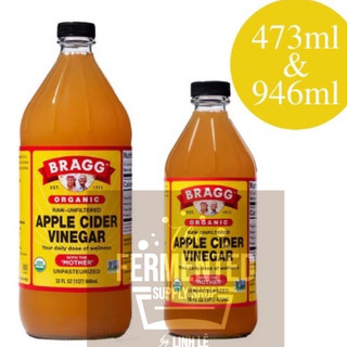 CHÍNH HÃNG MỸ- Giấm Táo Hữu Cơ Bragg Raw Apple Cider Vinegar organic