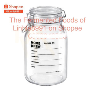 Sỉ lẻ hủ/bình/lọ thuỷ tinh dày đẹp nắp gài 2000ml(2L) milk kefir water kefir kombucha nấm sữa