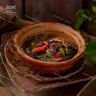 Nồi Đất/Chảo Đất Kho Cá - Tráng Men Lòng - Size 12cm Đến 20cm - Có Quai/Nắp Đậy - Kho Thịt - Nấu Canh - Gốm Đất Nung