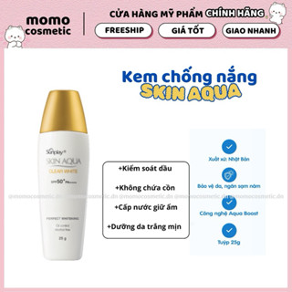  Kem chống nắng Sunplay Skin Aqua Clear White 25g nắp vàng 