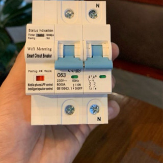 Aptomat Cầu Dao Tổng Điều Khiển Qua WIFI. ZIGBEE Tuya Có Đo Công Suất Tiêu Thụ Điện 63A/40A