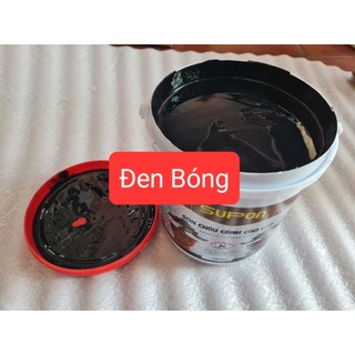 Sơn Chậu Cảnh Đen Bóng ngoại thất SUPON (Lon 4 Lít)
