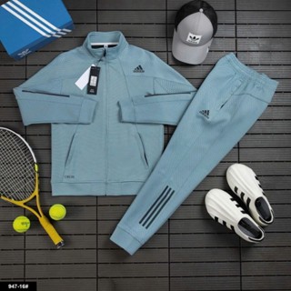 Bộ Adidas mùa đông dài tay chất nỉ hai lớp dày dặn cao cấp cực ấm chuẩn dáng mẫu mới 2025 Bộ quần áo mùa đông cao cấp