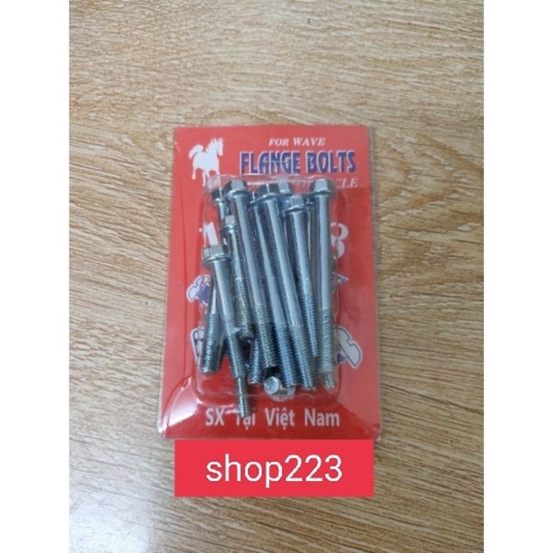 bộ ốc máy xe dream, wave, cub (20 con)