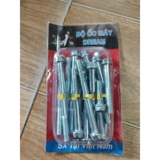 bộ ốc máy xe dream, wave, cub (20 con)