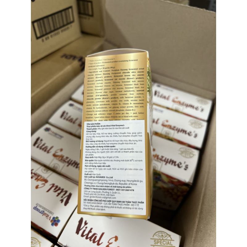 Vital Enzyme chính hãng hàn quốc giúp thanh lọc cơ thể hỗ trợ tiêu hóa khỏe mạnh