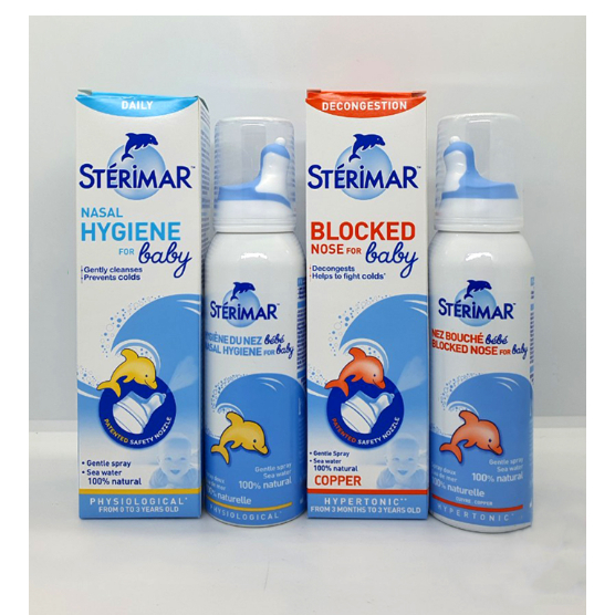 Xịt Mũi Nước Biển Cá Heo Sterimar-Pháp-100ml