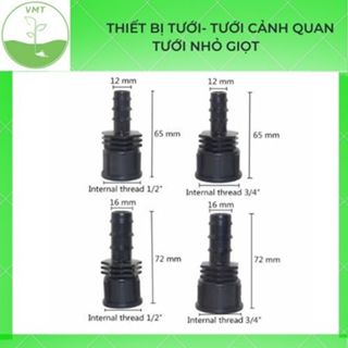 Nối ống LDPE 16 20- Đầu nối ren trong 21 /27 ra ống nước tưới cây