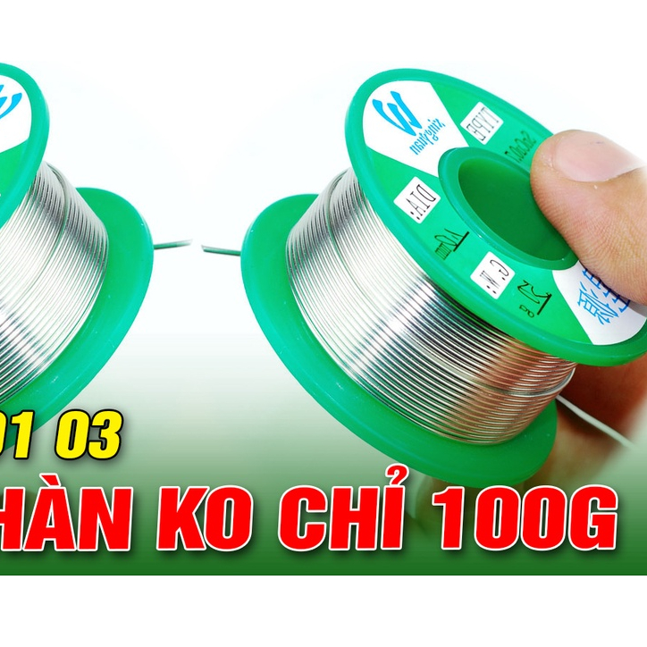 Thiếc hàn không chì dây - 100g
