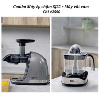 Máy ép chậm trục ngang OLIVO SJ22 150W ép rau không lo kẹt bã, vận hành êm ái, ép kiệt