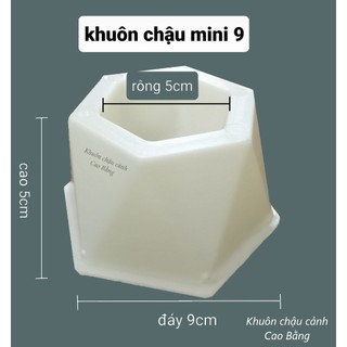 Khuôn đúc chậu Mini (phù hợp trồng sen đá-chậu để bàn)