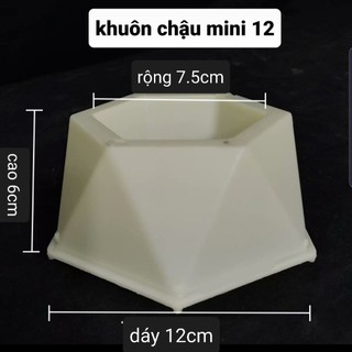 Khuôn đúc chậu Mini (phù hợp trồng sen đá-chậu để bàn)