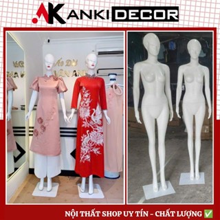 Manocanh nữ toàn thân, manơcanh nữ mái vát, canh nữ cả người  mái vát , canh nhựa chống vỡ Anki Decor