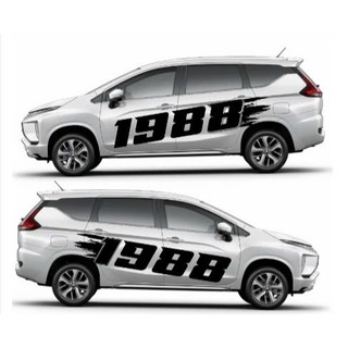 Decal dán xe năm sinh theo yêu cầu.. 1 bộ kich thước 40x2met