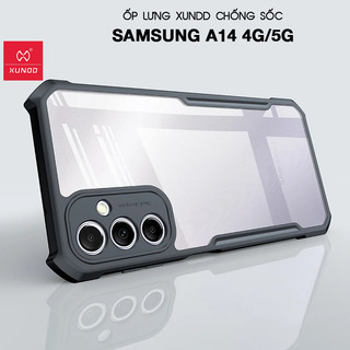 Ốp lưng XUNDD Samsung A14 4G/5G - Chống shock, Mặt lưng trong, Viền TPU