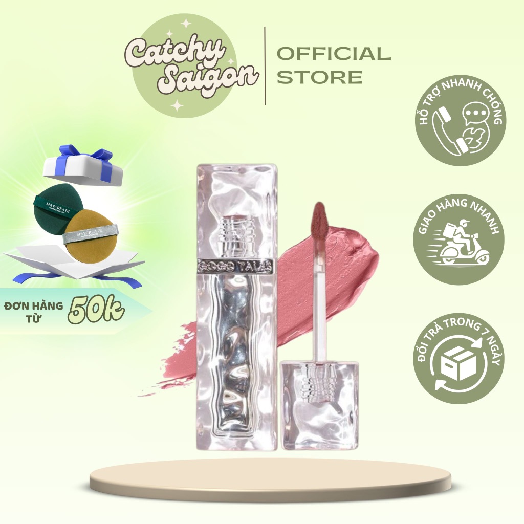 [GOGO TALES] Son Kem Bùn GOGO TALES Đá Băng Gợn Sóng Nhung mờ Velvet Twilight (GT620)