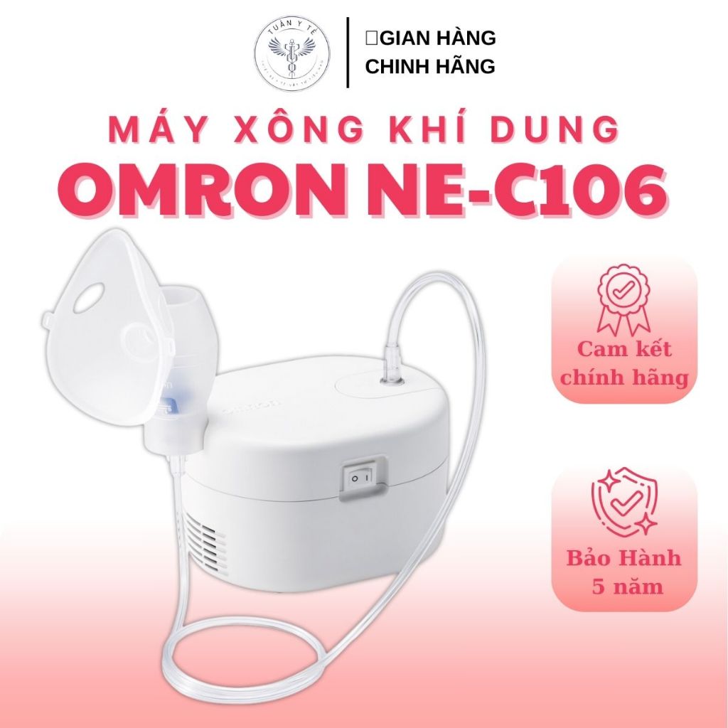 Máy Xông Khí Dung Omron NE-C106 Đời Mới Dễ Sử Dụng Công Suất Lớn Độ Bền Cao Mang Đi Tiện Lợi