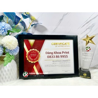 Khung giấy khen bằng khen a4, a5, A3