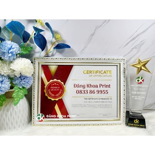 Khung giấy khen bằng khen a4, a5, A3