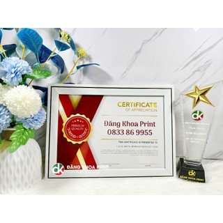 Khung giấy khen bằng khen a4, a5, A3