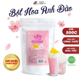 Bột Latte Hoa Anh Đào và Xoài BEOBE Gói 500g - Nhập Khẩu Hàn Quốc - Làm Trà Sữa, Đá Xay, Cà Phê,...