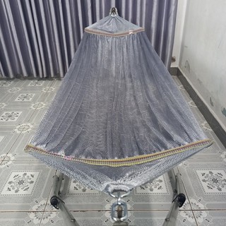 [VIP-GIÁ XƯỞNG] Võng lưới 2 lớp đại vip màu Xám cao cấp khổ 160x 240cm to, dày, rộng hiệu Lâm Tùng. Bao rẻ-bền-đẹp