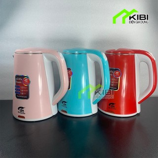 Bình nước siêu tốc, bình đun nước nóng Jlai công suất 1800W, đế xoay 360 độ