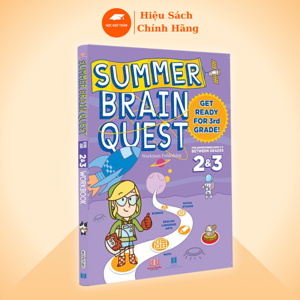 Sách Summer Brain Quest 3 - Get ready for 3rd grade ( Chuẩn bị vào lớp 3 dành cho bé từ 7 - 8 tuổi )