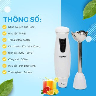 TALA Máy Xay Cầm Tay SOKANY, Máy Xay Đồ Ăn Dặm, Sinh Tố Cầm Tay, Máy Xay Đa Năng Cao Cấp