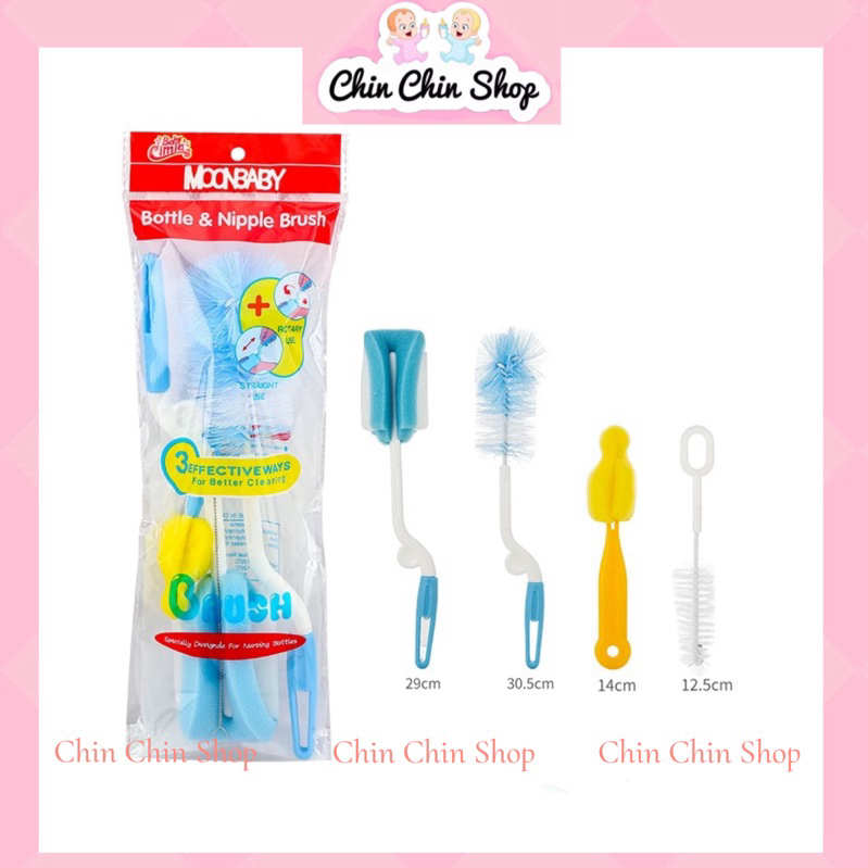 Cọ bình sữa moonship 4 chi tiết