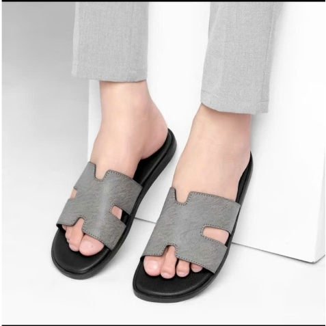 Dép H nam quai da cao cấp size 38 đến 43