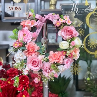 Vòng Hoa Treo Cửa Vòng Nguyệt Quế Nhiều Màu - HOA LỤA HOA GIẢ CAO CẤP GIÁ RẺ