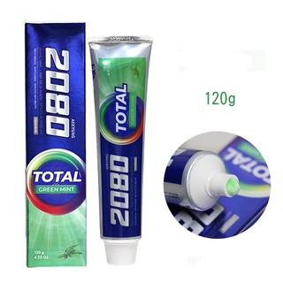 Kem đánh răng ngừa sâu răng và hôi miệng từ hương bạc hà 2080 Total Mint Hàn Quốc 120g