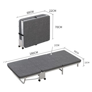 Giường Ngủ Văn Phòng Gấp gọn 23116 - Giường Gấp Di Động Thông Minh, Giường Đơn Sinh Viên, Bệnh Viện, Gia Đình