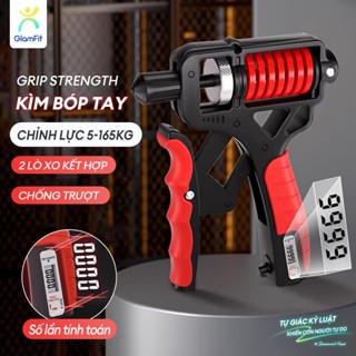 Kìm bóp tay Titan 5-200Kg,kìm tập cơ tay Bấm là đếm, 2 nút chỉnh lực, tập cổ tay lực tay mạnh mẽ,Búa thoát hiểm khẩn cấp