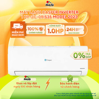 Gc-09is35| gc-12is35| gc-18is33 máy lạnh casper inverter 1.0/1.5/2.0hp model 2023