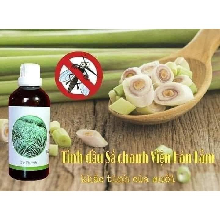 Tinh dầu sả chanh nguyên chất 10ml -Viện Hàn lâm giúp thơm phòng, đuổi muỗi hiệu quả