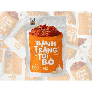  Bánh Tráng Tỏi Bò Mèo Food gói 70g 